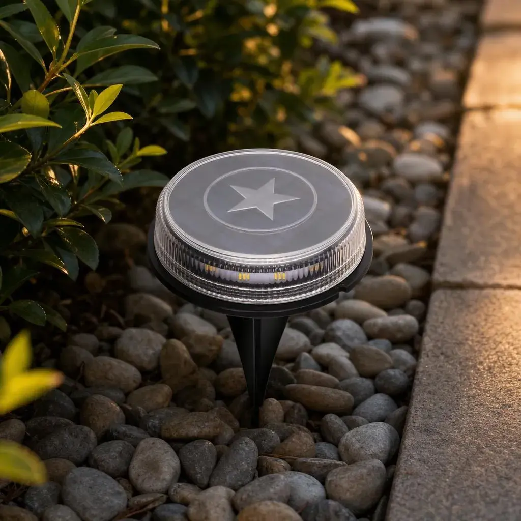 Lampa Solara Incastrabila, Model pentru Pardoseala, 0.09 W, 3200K, Alimentare Solara, Iluminare pentru Exterior, pentru Gradina, Curte si Terasa (2)