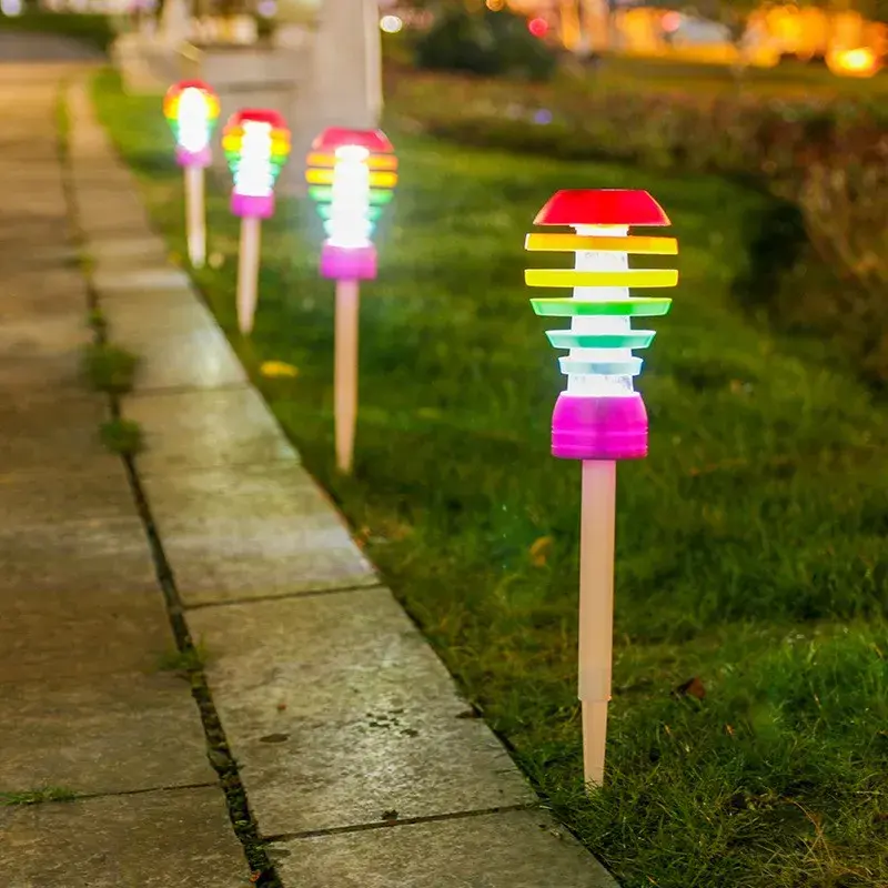 Lampa solara LED design modern pentru gradina, inaltime 45 cm, 2 moduri de utilizare, 45 x 10 cm, material sticla si ABS, 2V, ABS, 600mAh, alb cald si alb rece, mulicolor