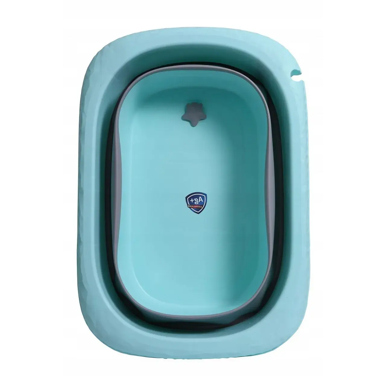 Cada Pliabila pentru Baie, din PP+TPE, pentru Copii 0-6 Ani, cu Picioare, Suport de Sezut, Scurgere Etans, 48.5x25x72 cm, Albastru (4)