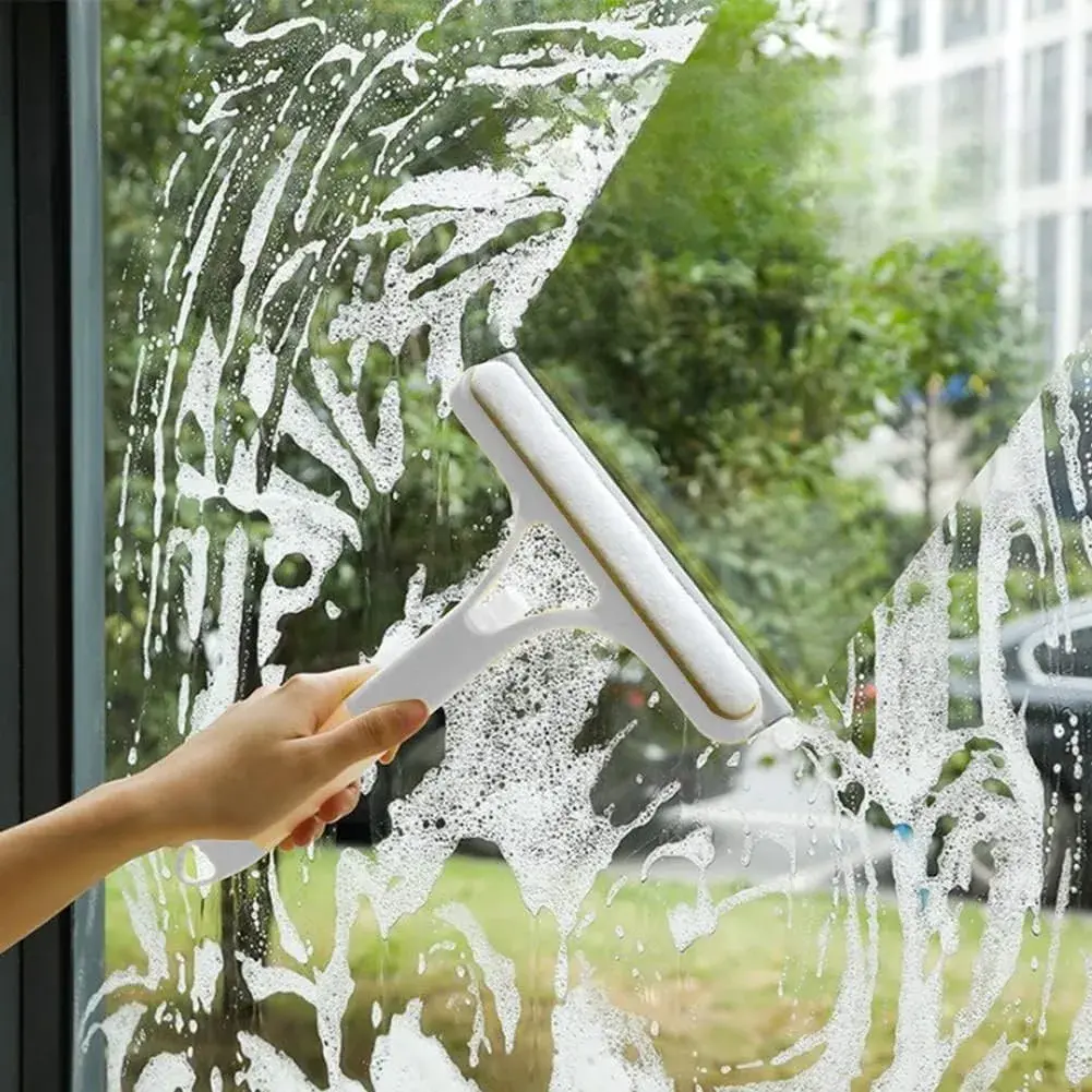 Racleta de Curatare 3 in 1, Multifunctional, Pentru Casa si Masina, Pulverizator de Spray, Racleta din Silicon si Burete, 21.5 x 25.7 cm (10)