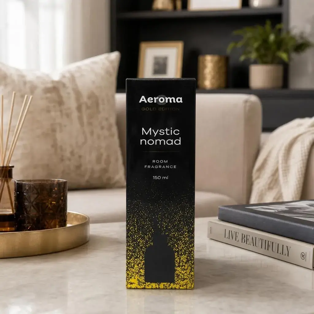 Odorizant Camera cu Difuzor, Aeroma Luxury Gold, 150 ml Mystic Nomad (5)