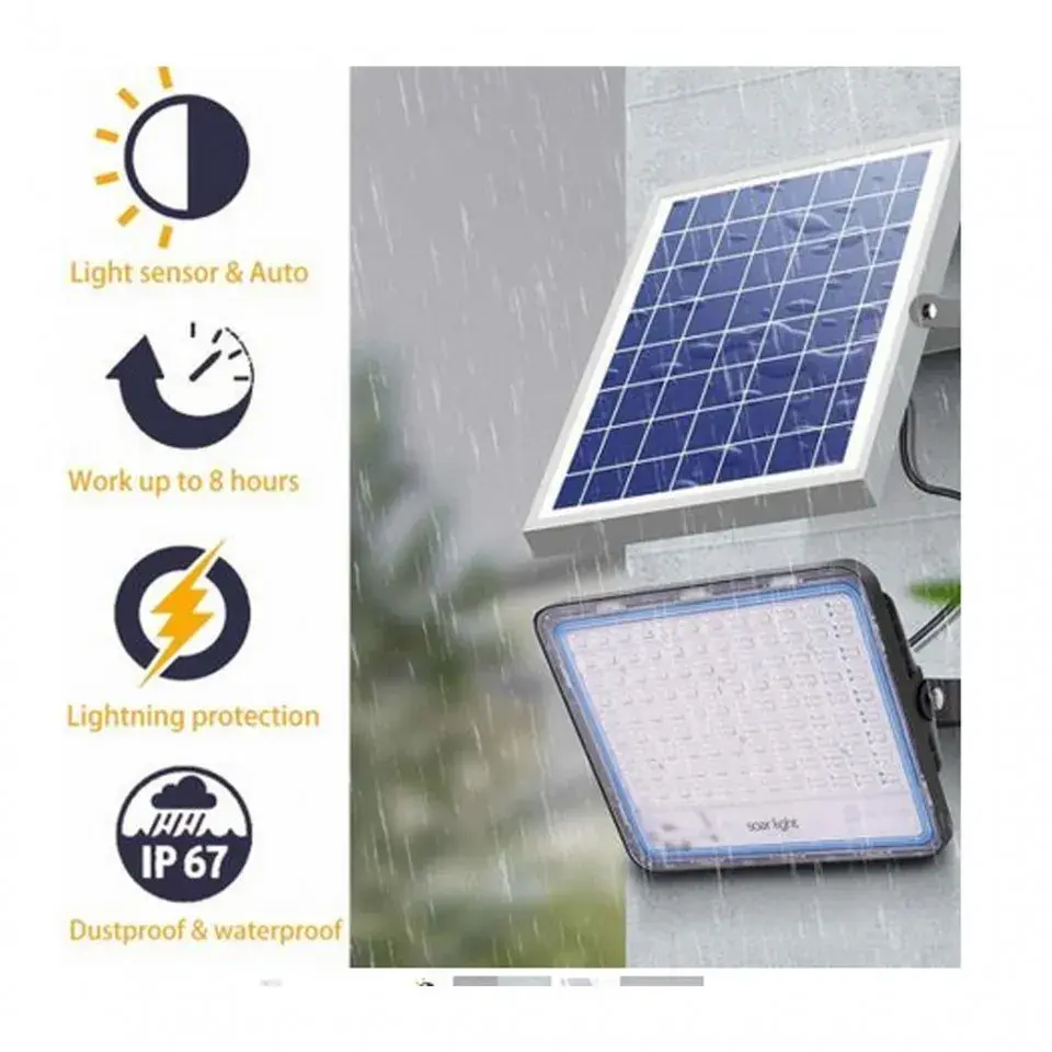 Proiector LED cu Panou Solar, Senzor (7)