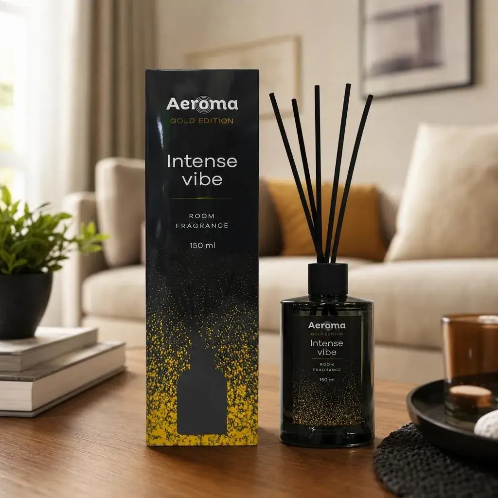 Odorizant Camera cu Difuzor, Aeroma Luxury Gold, 150 ml Intense Vibe (2)