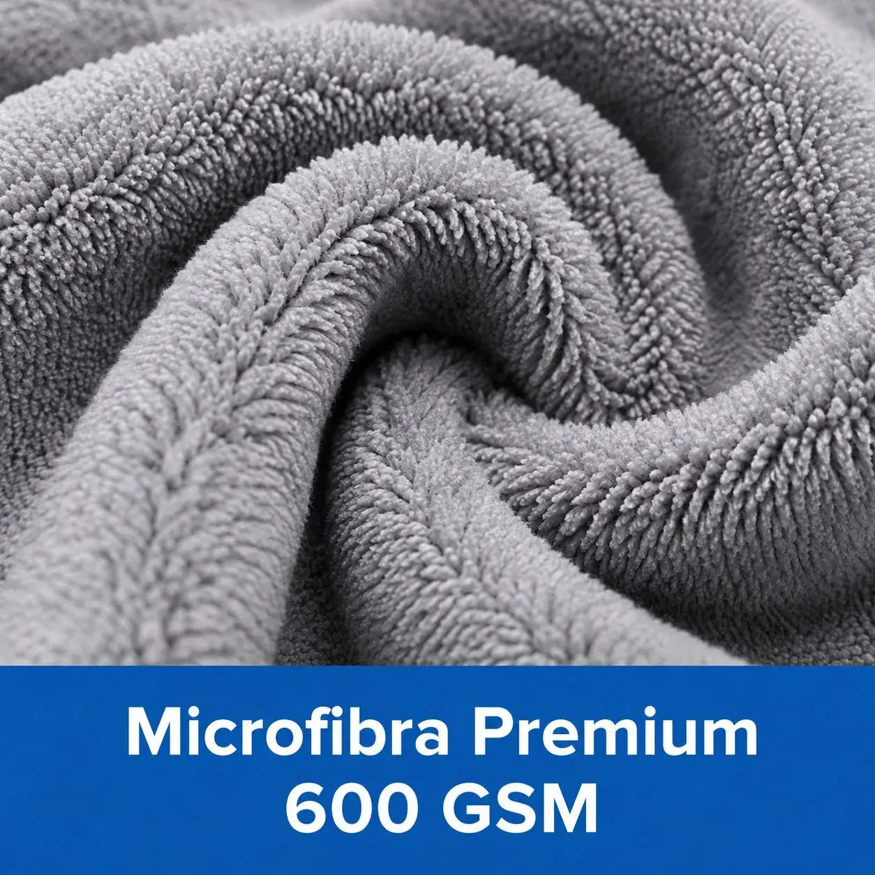 Prosop Auto din Microfibra, 600 GSM, Absorbant, Uscare si Curatare Auto, 40 x 40 cm, Gri Deschis (7)