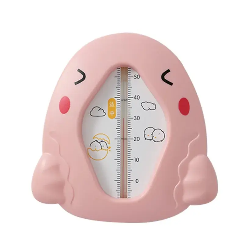 Termometru pentru Baie, Plutitor, Rezistent la apa, Multifunctional, Model Gaina, 10.5x10.5x2.5 cm, Roz (2)