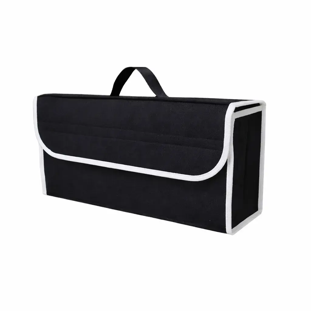 Organizator Portbagaj Auto Pliabil, Cutie Depozitare Multifunctionala, Material Textil Non Woven, 50 x 17 x 24 cm