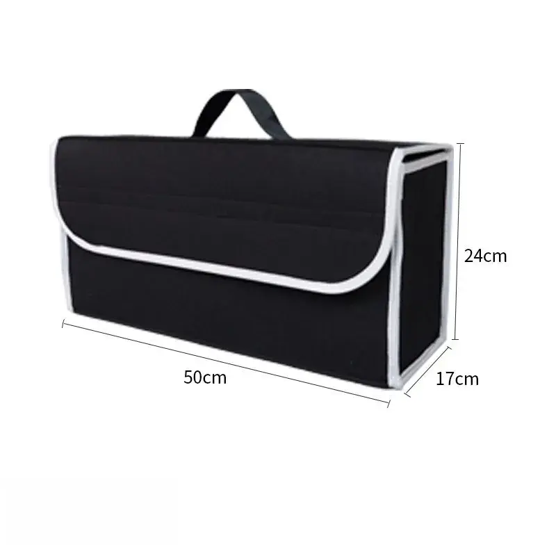 Organizator Portbagaj Auto Pliabil, Cutie Depozitare Multifunctionala, Material Textil Non Woven, 50 x 17 x 24 cm (4)