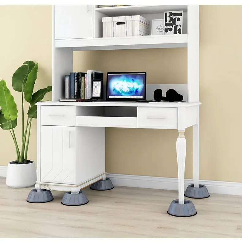 Set de 4 Picioare Antivibratii, 8 cm, Gri, cu Ventuza Cauciuc, Instalare Rapida, pentru Masina de Spalat, Uscator sau Frigider (4)