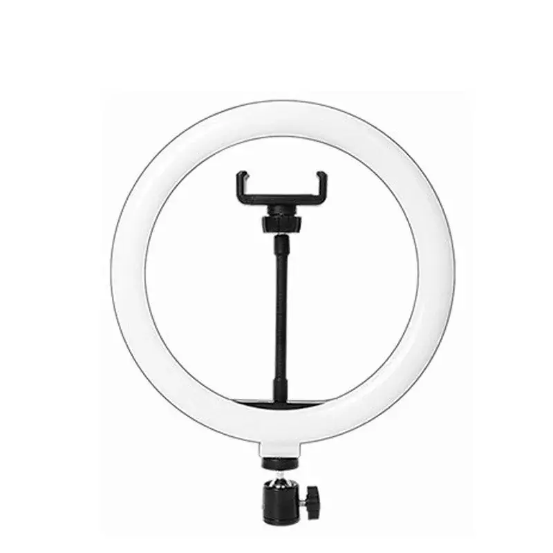 Lampa Circulara RingLight, din ABS, 120 LED-uri, 3 Culori de Lumina, 3 Trepte de Intensitate, Rotire 360, 26 cm Diametru, Negru (7)