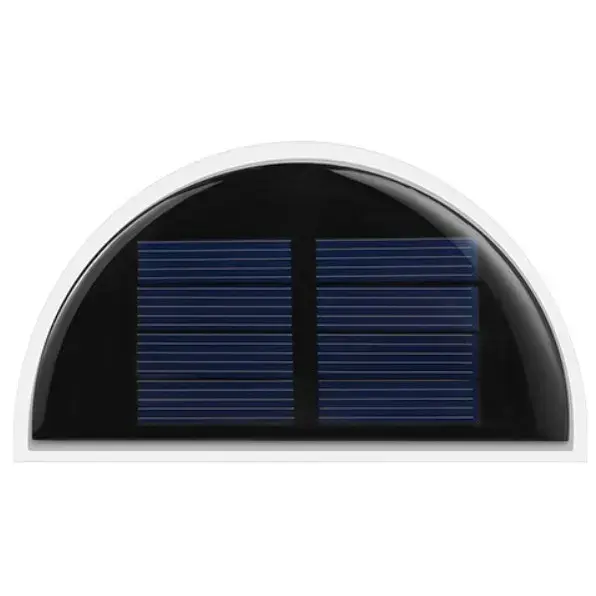Set 2x Lampa solara de perete 6LED, carcasa alba, lumina alb cald (3)