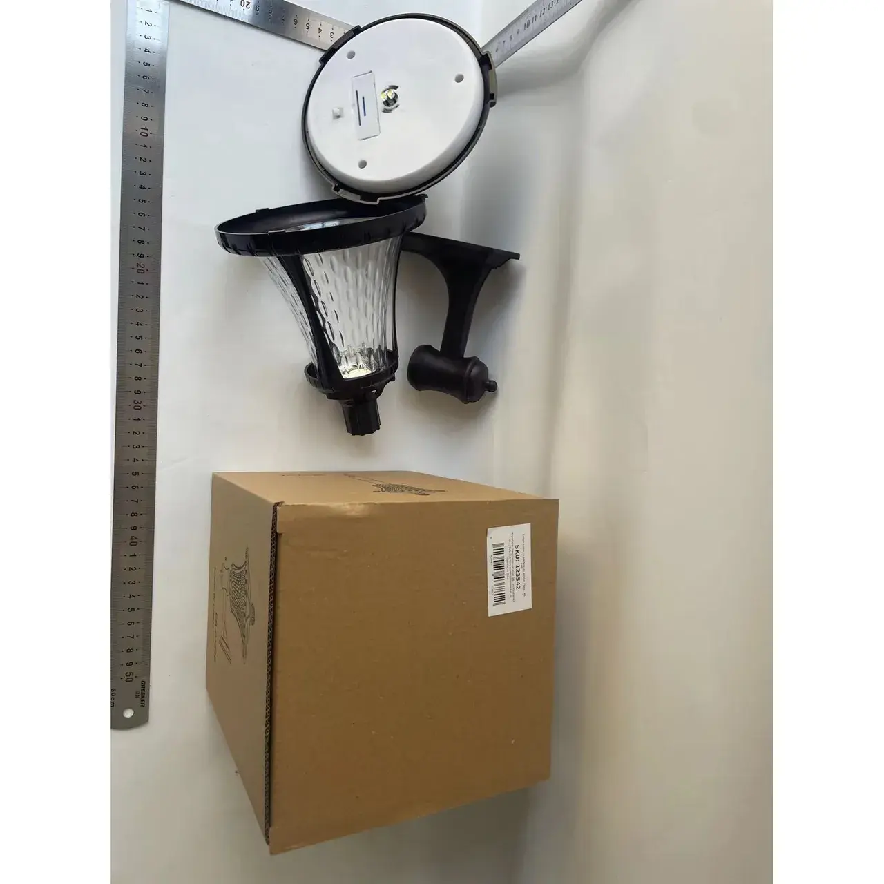 Lampa solara cu prindere de perete, Alb cald (8)