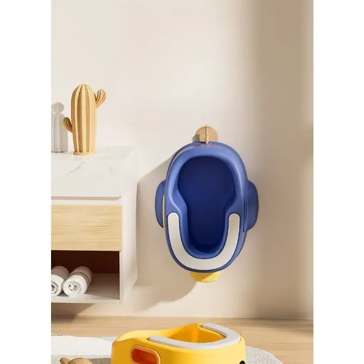 Olita pentru Copii, +1an, Portabila, Design Ratusca, Model Prietenos, Non-Toxic, Compartiment Detasabil, cu Maner, Usor de Curatat, Albastru (4)