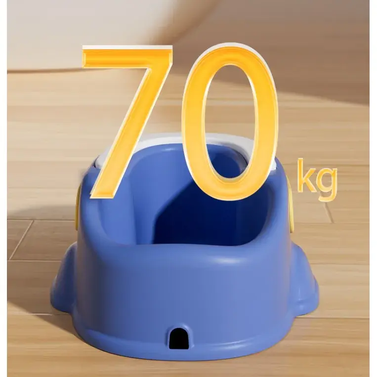 Olita pentru Copii, +1an, Portabila, Design Ratusca, Model Prietenos, Non-Toxic, Compartiment Detasabil, cu Maner, Usor de Curatat, Albastru (7)