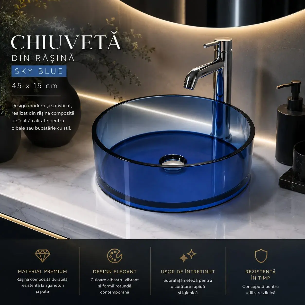 Chiuveta Baie Rasina 45x15 cm Sky Blue (2)