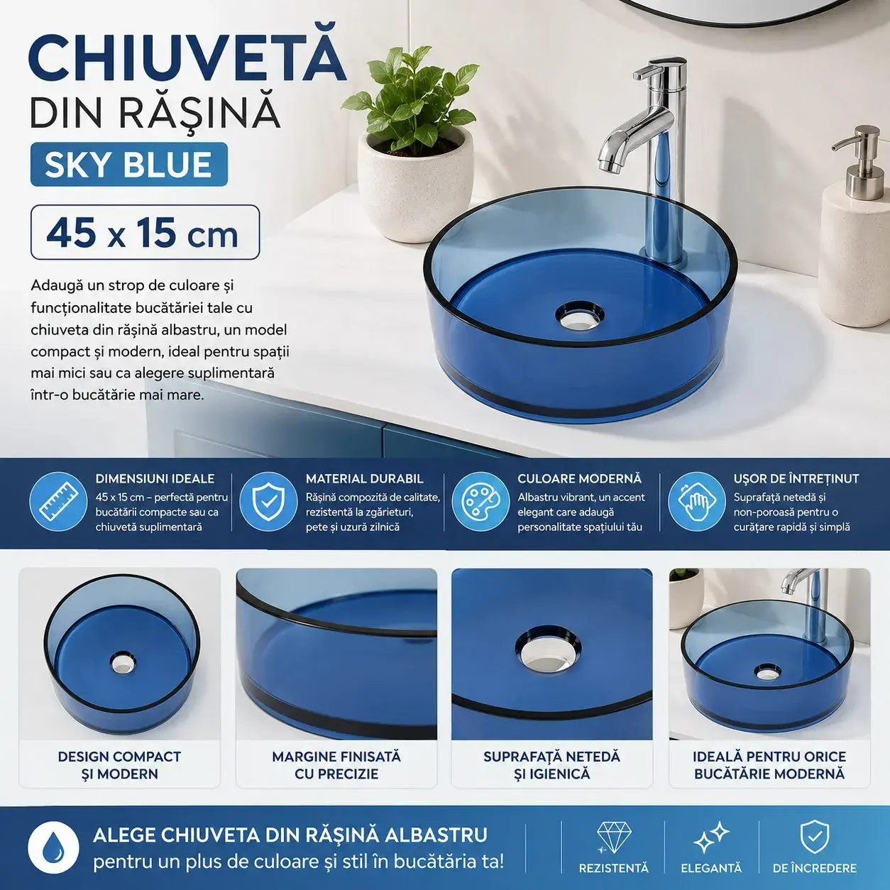 Chiuveta Baie Rasina 45x15 cm Sky Blue (8)