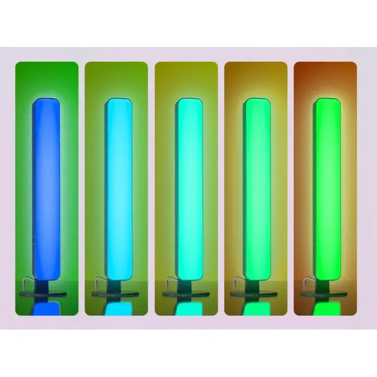 Lampa de Birou, RGB Colorat, 14 LED, Putere 5V, Telecomanda cu 24 de Taste, Cablu USB, Negru, 25.5x4x3.5cm (5)