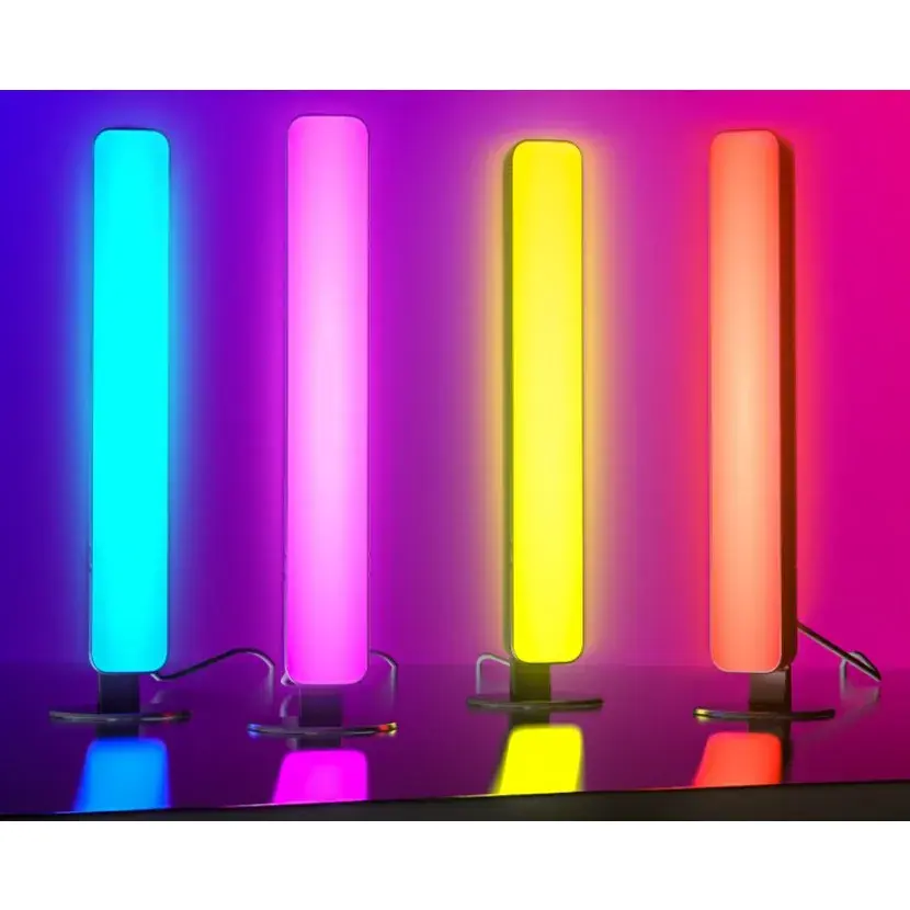 Lampa de Birou, RGB Colorat, 14 LED, Putere 5V, Telecomanda cu 24 de Taste, Cablu USB, Negru, 25.5x4x3.5cm (7)