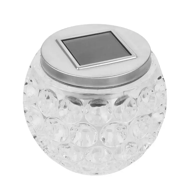 Lampa solara LED tip Glob cristal pentru gradina/trepte/terasa, rezistent la apa IP65, 10 x 9.5 cm, 1.2V, ABS, 600mAh, multicolor (2)
