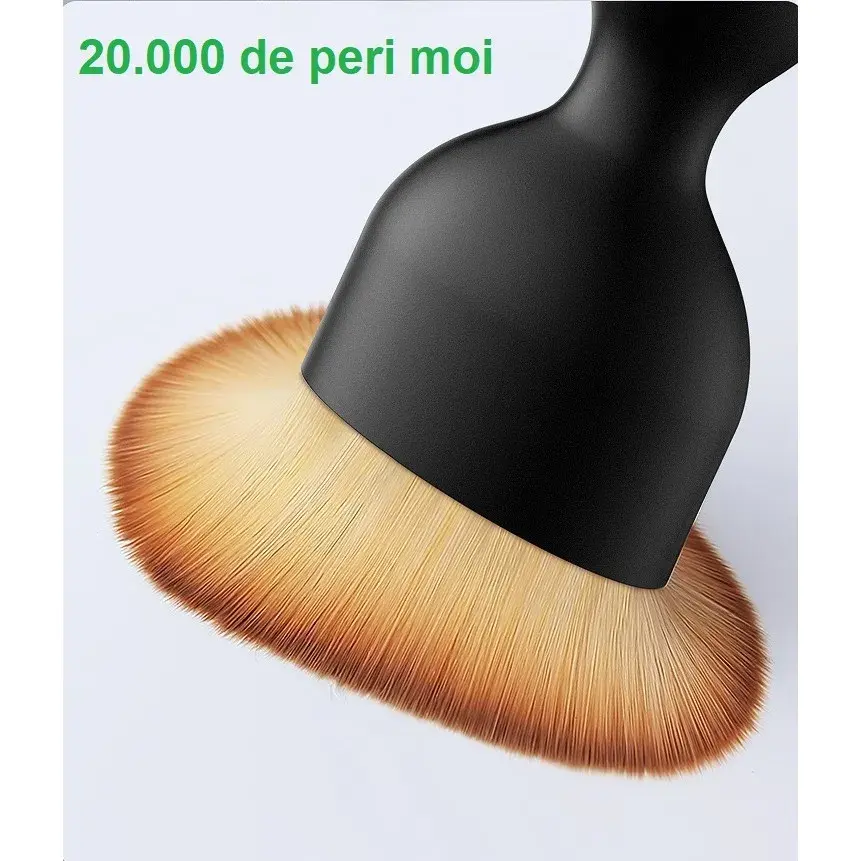 Pensula Multifunctionala, Pentru Machiaj sau Indepartat Praful din Masina, Par Sintetic, cu Capac de Protectie, Negru (8)