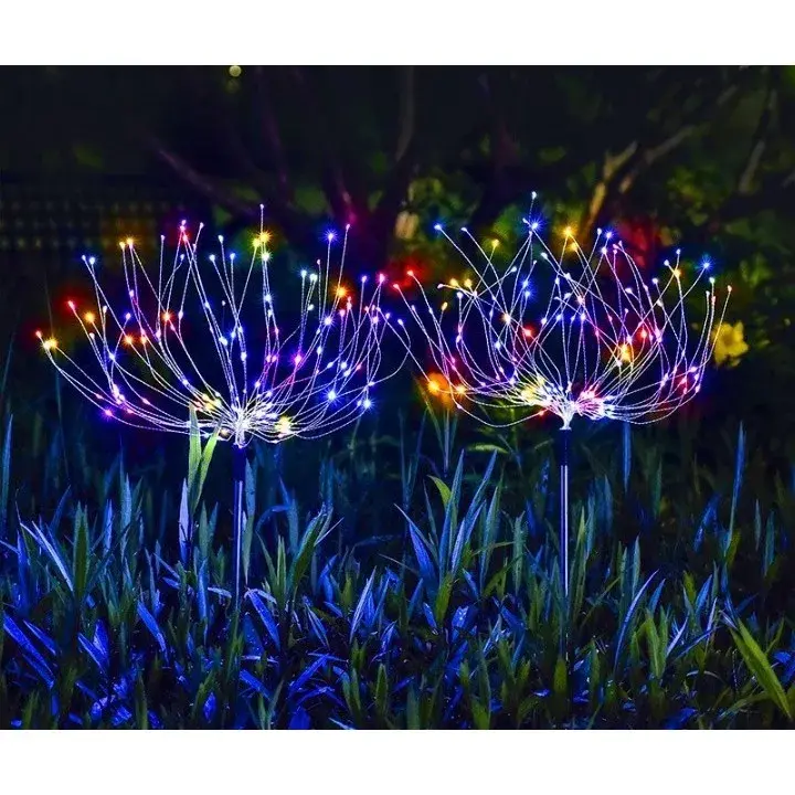 Lampa solara sub forma de artificii, 120 LED-uri, multicolor (3)