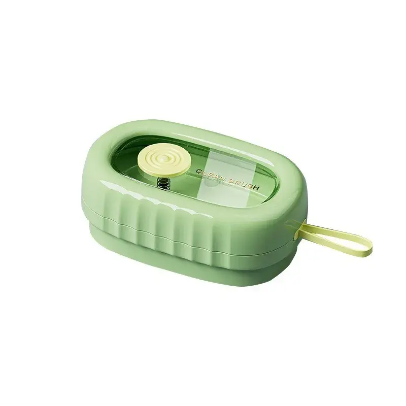 Perie de Spalat Haine, cu Dispenser pentru Detergent, 4 Perii de Curatare, din ABS + PS, Verde (6)