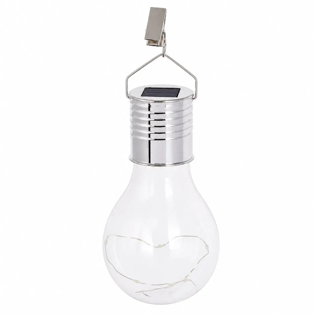 Lampa Solara pentru Gazon, Model Bec Decorativ, Alimentare Solara, Iluminare pentru Exterior, pentru Gradina, Curte si Terasa, Lumina Calda