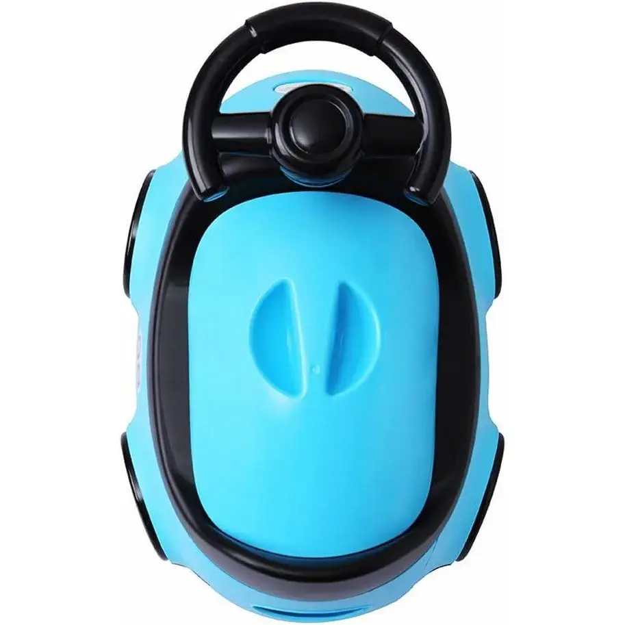 Olita pentru Copii, +1an, Portabila, Design Masinuta cu Capac, Model Prietenos, Non-Toxic, Compartiment Detasabil, Usor de Curatat, Albastru (2)