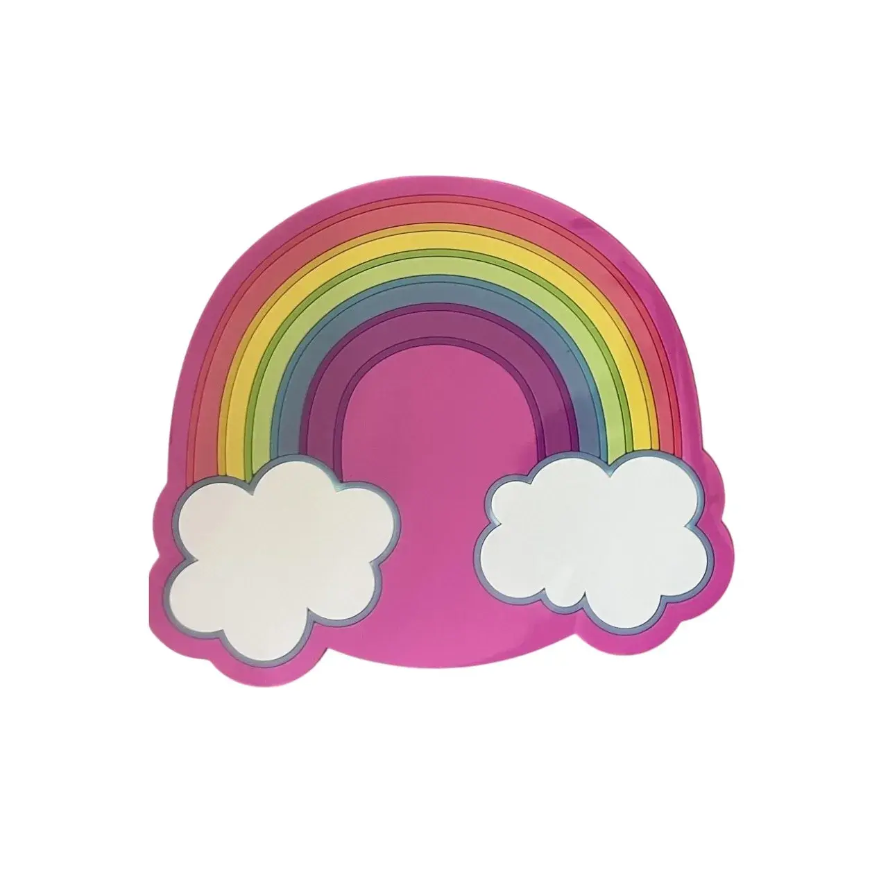 Suport pentru Pahar, Model Curcubeu, din PVC, 18.5 x 18.5 cm, Rezistent la Caldura, Multicolor
