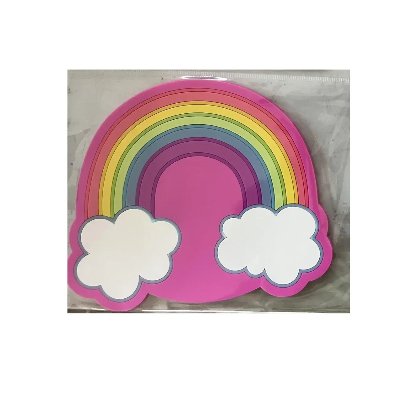 Suport pentru Pahar, Model Curcubeu, din PVC, 18.5 x 18.5 cm, Rezistent la Caldura, Multicolor (3)