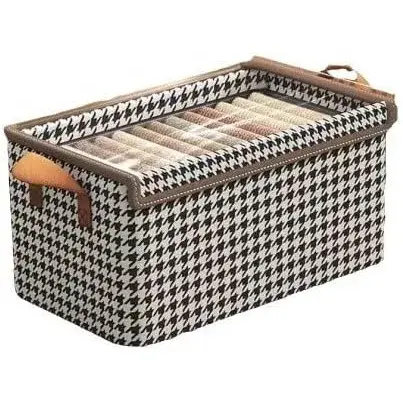 Cutie Depozitare, Capac Transparent, Model In Carouri, Model (2)
