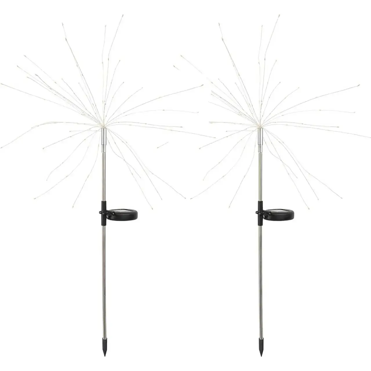 Lampa Solara, Decor Gradina, Model Fireworks/Artificii, din Sarma de Cupru, 120 LED-uri, 55W, 90 cm, Multicolor (6)