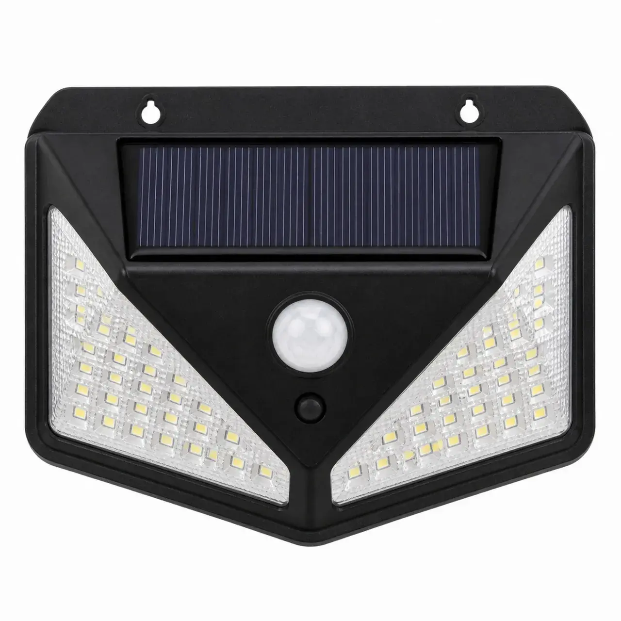 Lampa Solara, Iluminare pe Patru Fete, 114 LED-Uri, Alimentare Solara, pentru Gradina, Curte si Terasa