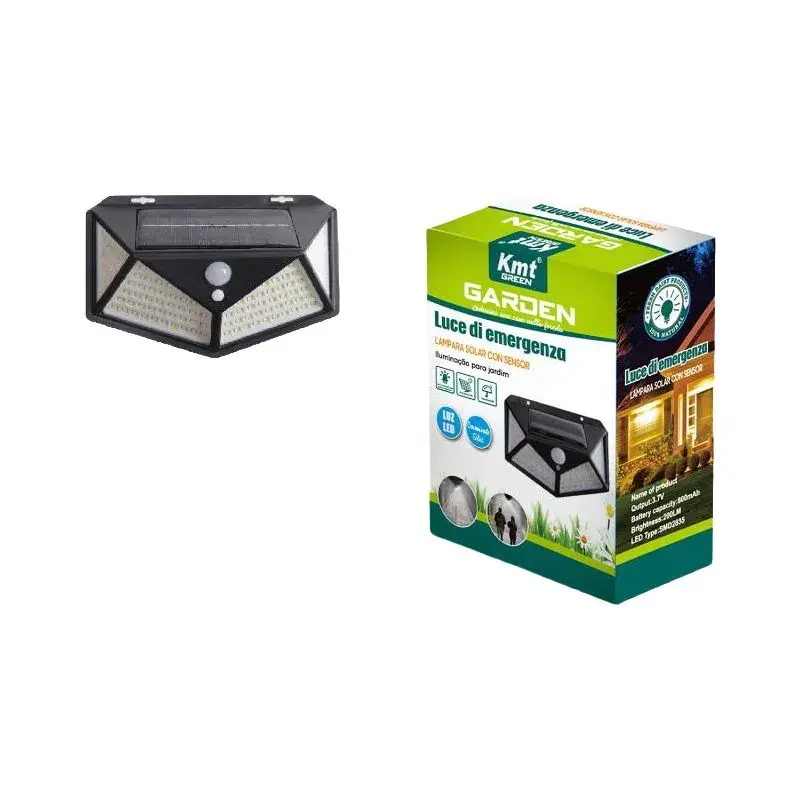 Lampa Solara, Iluminare pe Patru Fete, 114 LED-Uri, Alimentare Solara, pentru Gradina, Curte si Terasa (2)