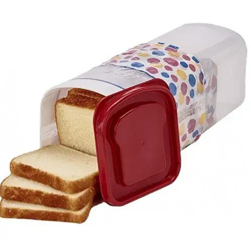 Cutie Depozitare Paine, din Plastic, 34 x 13 cm, Pastreaza Prospetimea, Capac (4)