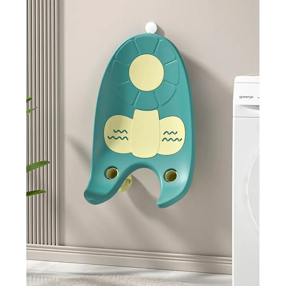 Suport de Baie Bebelusi, 0-12 luni, Montare pe Chiuveta/Lavoar/Cada, Ventuze Antiderapante cu Intaltime Reglabila, 50 x 24 x 12.5 cm, Verde (2)