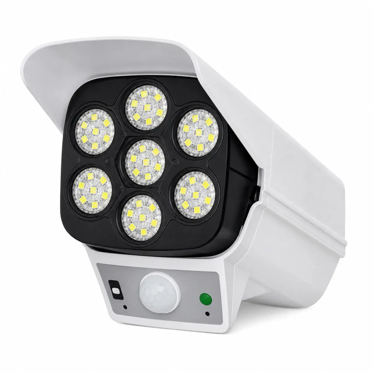 Lampa Solara, Model Imitatie Camera de Supraveghere, Alimentare Solara, Iluminare pentru Exterior, pentru Gradina, Curte si Terasa
