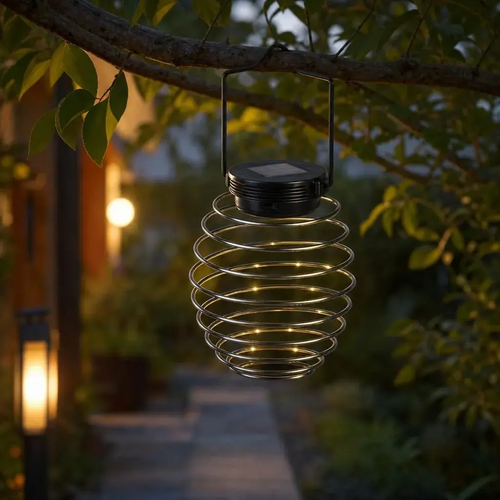 Lampa Solara, Model Arc Decorativ, Alimentare Solara, Iluminare pentru Exterior, pentru Gradina, Curte si Terasa (2)
