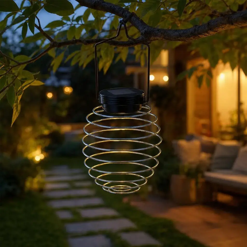 Lampa Solara, Model Arc Decorativ, Alimentare Solara, Iluminare pentru Exterior, pentru Gradina, Curte si Terasa (3)